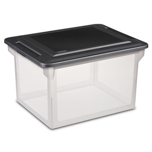 CAJA PLÁSTICA PARA ARCHIVAR CON TAPA