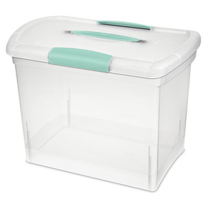 CAJA PLASTICA PORTATIL PARA ARCHIVO PERSONAL C/T Y AGARRADERA CAJA PLASTICA PORTATIL PARA ARCHIVO PERSONAL C/T Y AGARRADERA