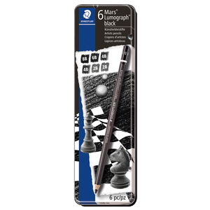 LAPIZ STAEDTLER ESTUCHE 6U (6 TONOS 8B - 2B)