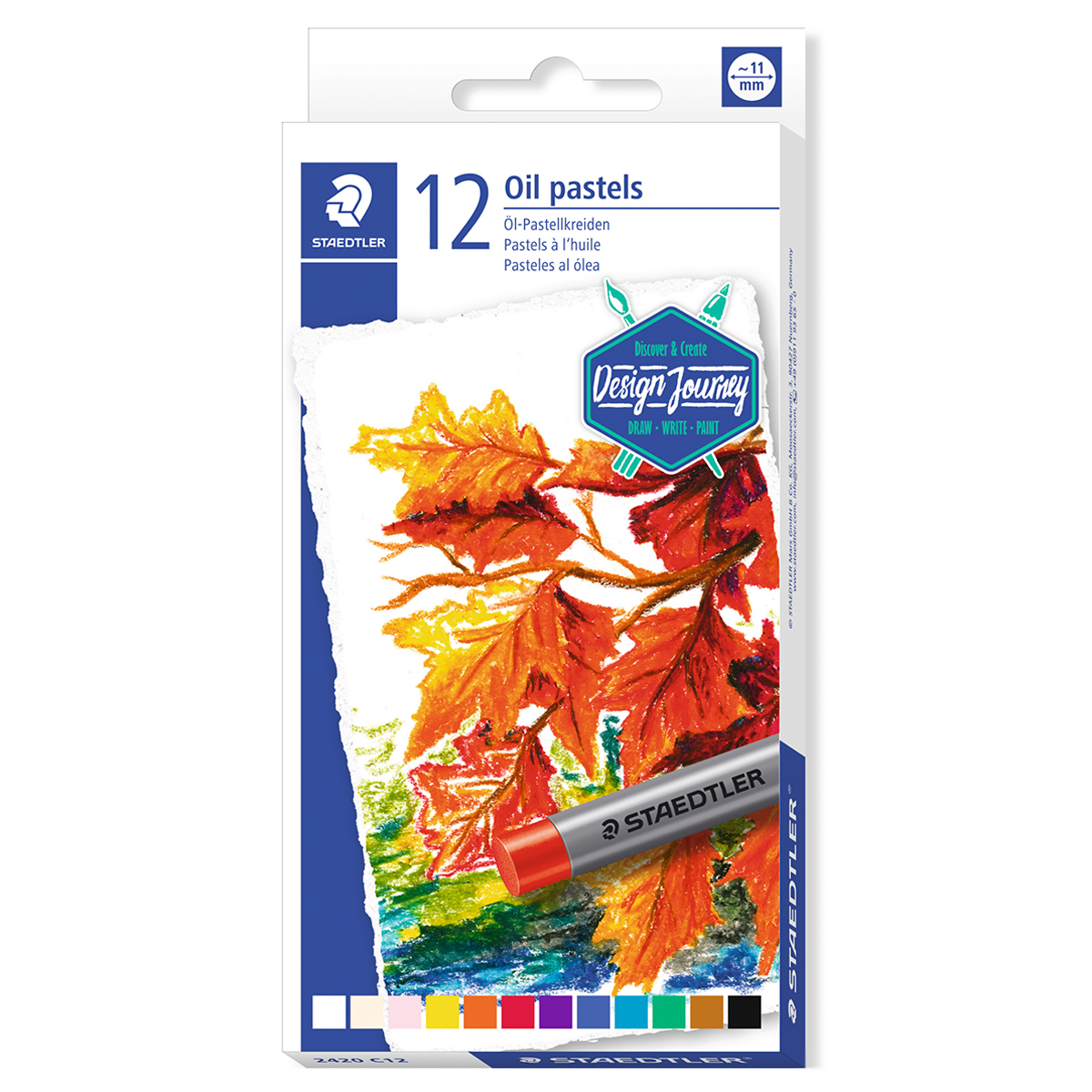 CRAYON PASTEL AL OLEO STAEDTLER  REDONDO 12U