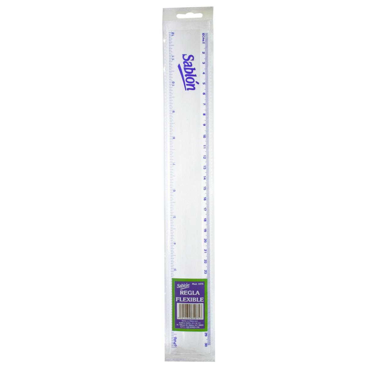REGLA SABLON 30CM TRANSPARENTE
