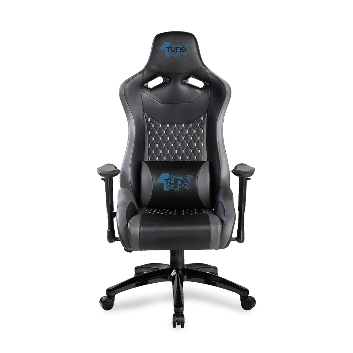 SILLA GAMER DE PU COLOR NEGRO Y GRIS 4TUNE
