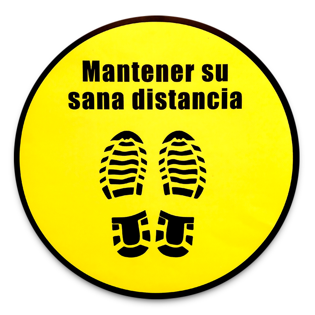 STICKER PARA PISO MANTENER SU SANA DISTANCIA