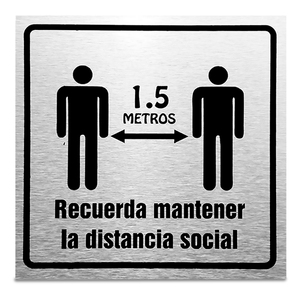LETRERO MANTENER DISTANCIA S/M LETRERO MANTENER DISTANCIA S/M