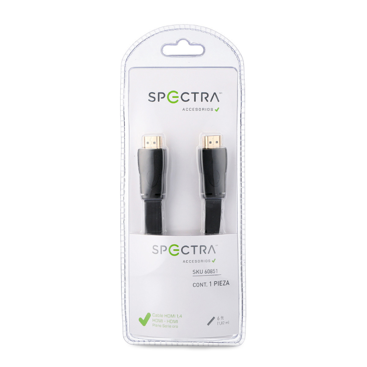 CABLE HDMI A HDMI 6 PIES (1.82 METROS)