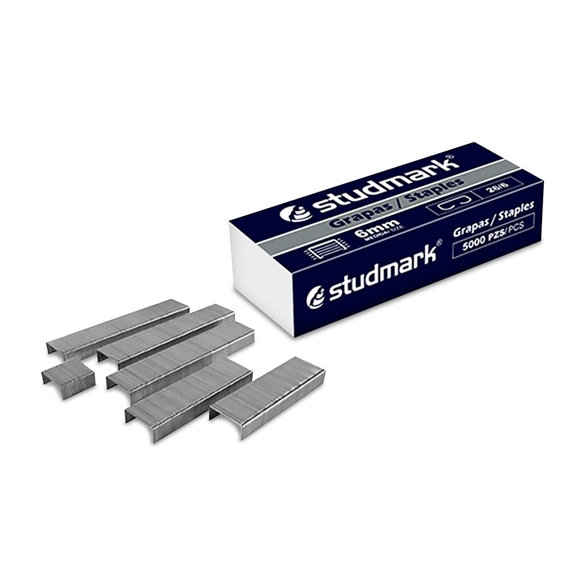 GRAPAS STANDARD STUDMARK 26/6MM 5000U (30 HOJAS)
