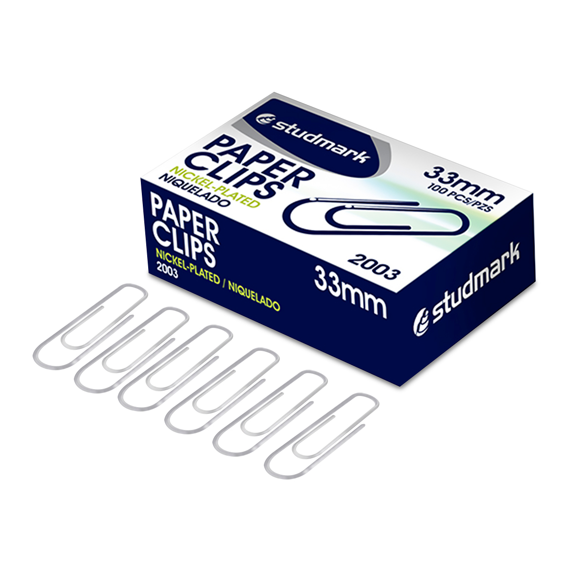 CLIP 33MM METAL 100U