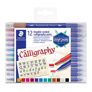 MARCADOR DOBLE PUNTA CALIGRAFIA 12U MARCADOR DOBLE PUNTA CALIGRAFIA 12U
