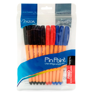BOLIGRAFO AZOR PIN POINT 0.7MM 10U BOLIGRAFO AZOR PIN POINT 0.7MM 10U