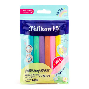 CRAYONES PELIKAN JUMBO TRIANGULARES 6U