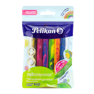 CRAYONES PELIKAN JUMBO TRIANGULARES 6U