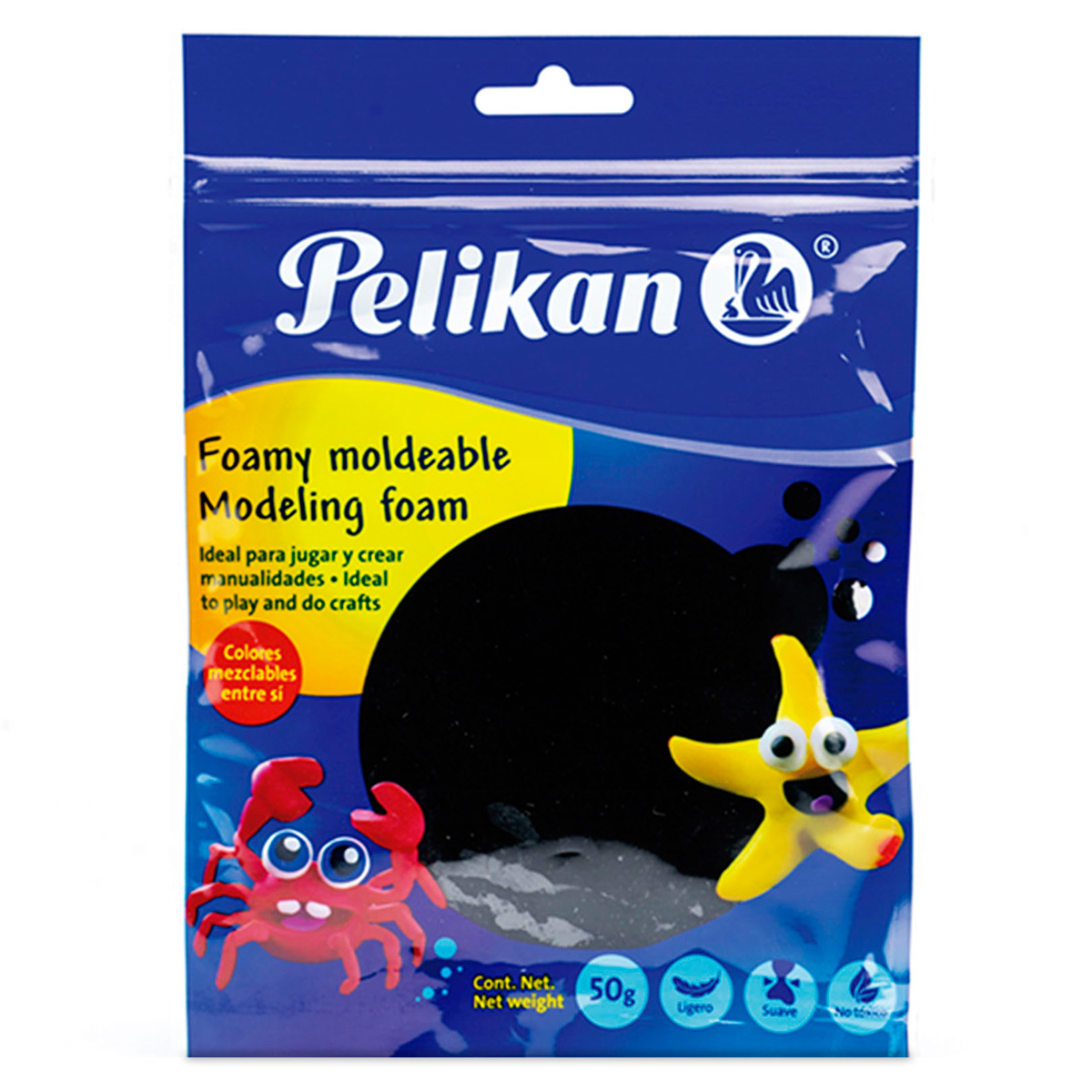 FOAMY MOLDEABLE NEGRO PELIKAN 50GRS