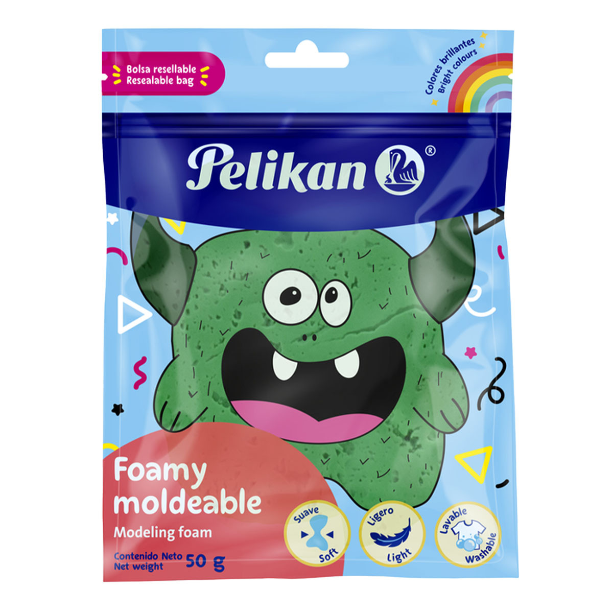 FOAMY MOLDEABLE VERDE OBCURRO PELIKAN 50GRS