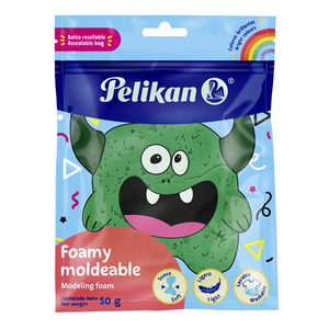 FOAMY MOLDEABLE VERDE OBCURRO PELIKAN 50GRS FOAMY MOLDEABLE VERDE OBCURRO PELIKAN 50GRS