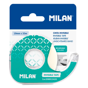 CINTA ADHESIVA INVISIBLE MILAN 19 MM X 33 M CINTA ADHESIVA INVISIBLE MILAN 19 MM X 33 M