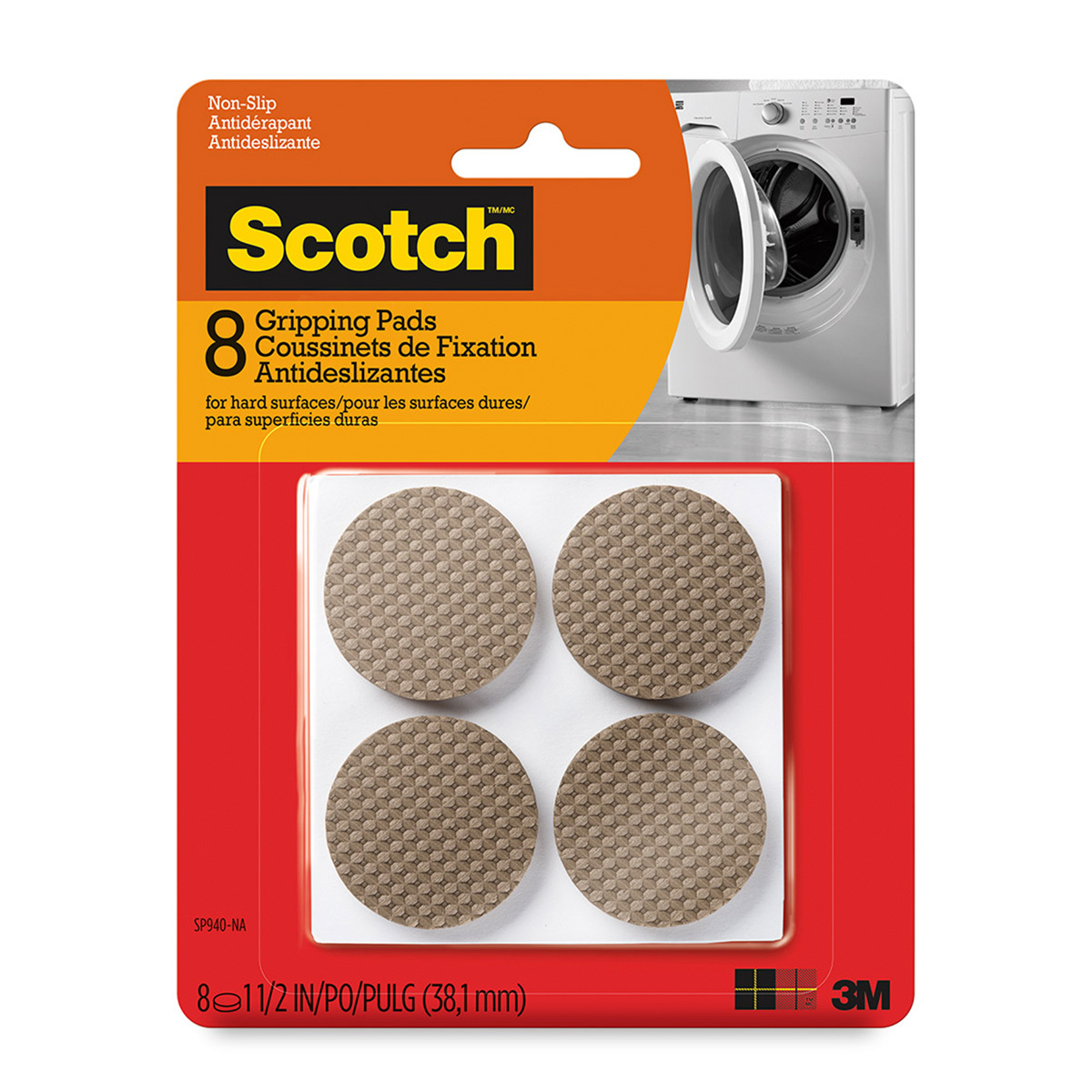 PROTECCION PARA SUPERFICES SCOTCH 8U (1.5 , CAFE, REDONDOS)