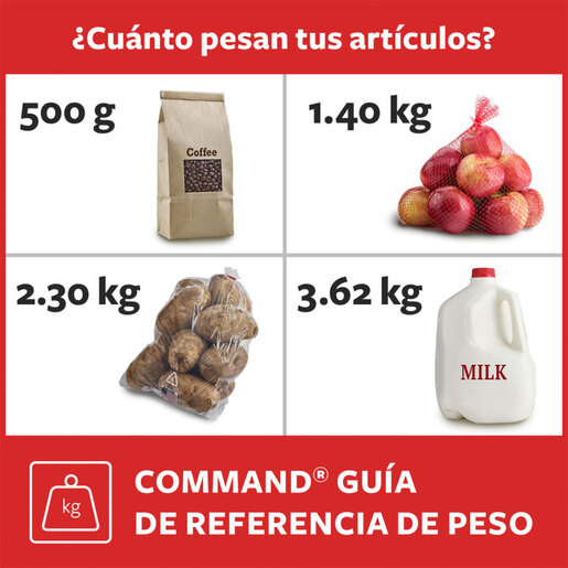 GANCHO COMMAND CLEAR MINI 6U