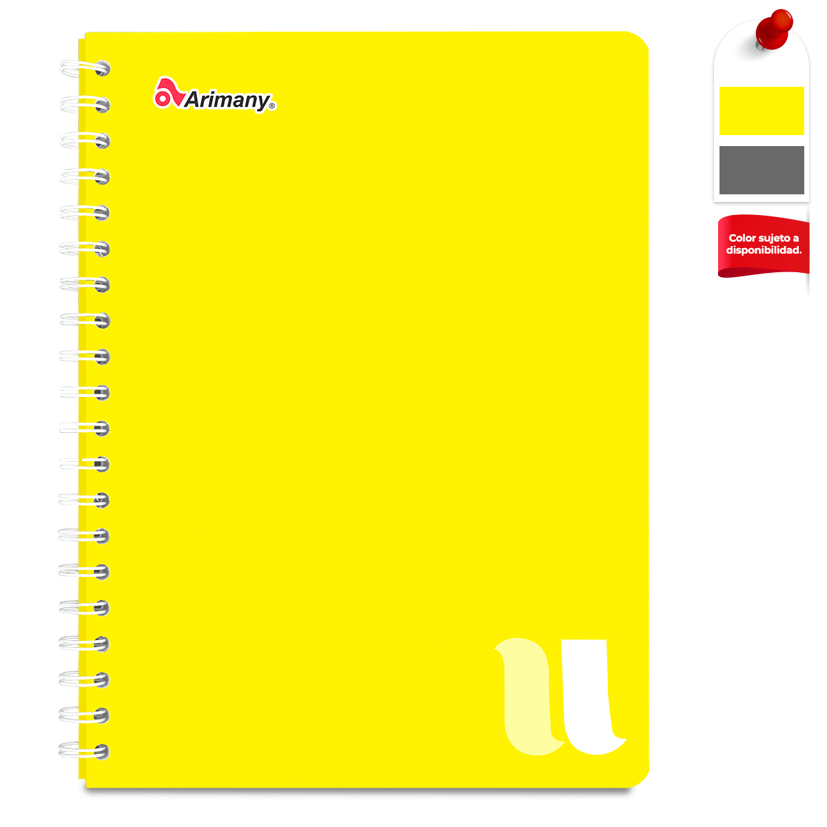 CUADERNO ESPIRAL ARIMANY U MULTIMATERIA 200H (SEMI DURA)