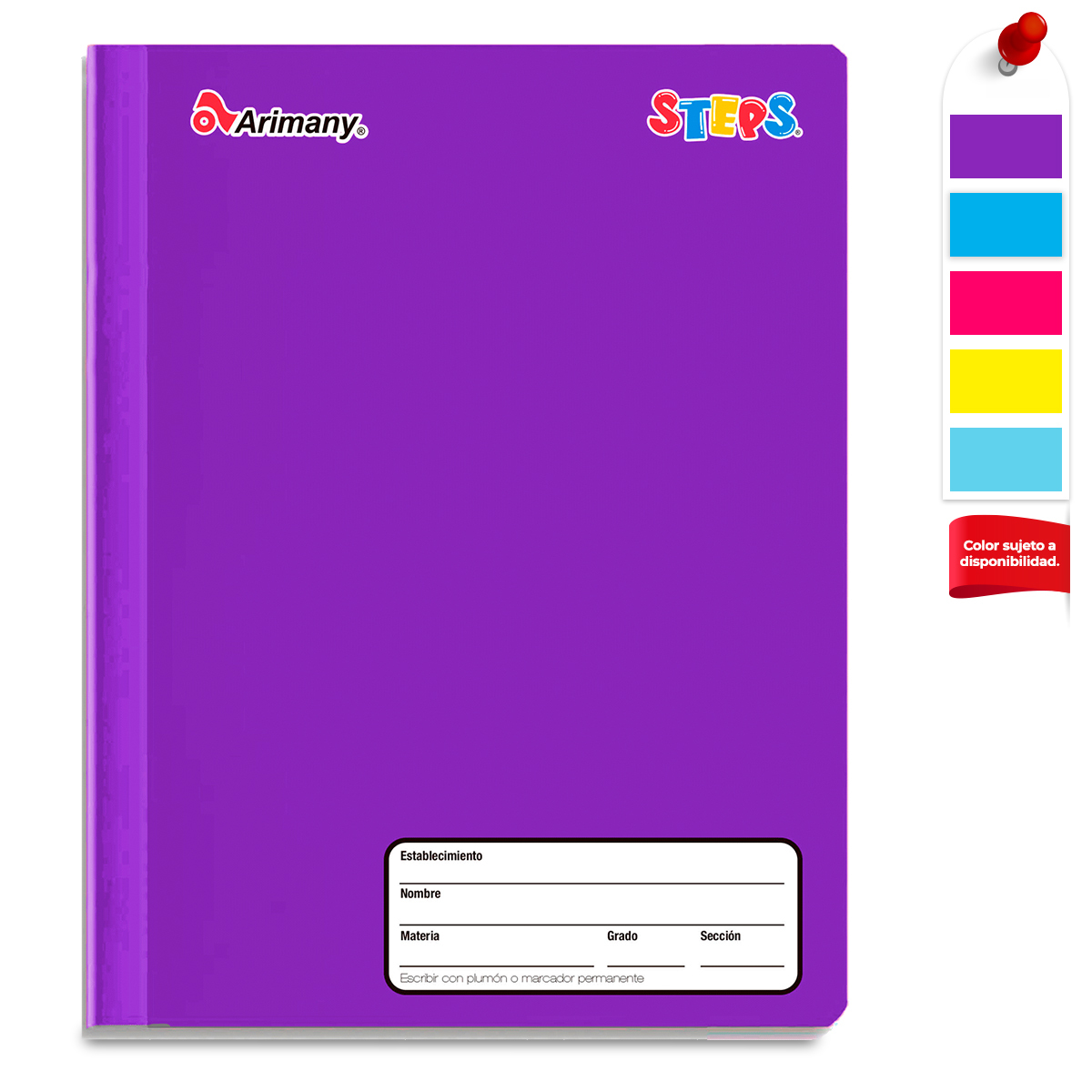 CUADERNO COSIDO ARIMANY STEPS LÍNEAS 100H