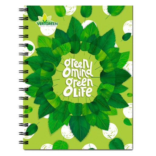 CUADERNO ESPIRAL ARIMANY VERY GREEN LINEAS 100H