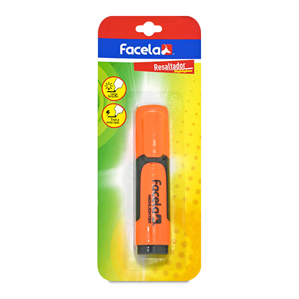 MARCATEXTO FACELA PLUS NARANJA 1 UN