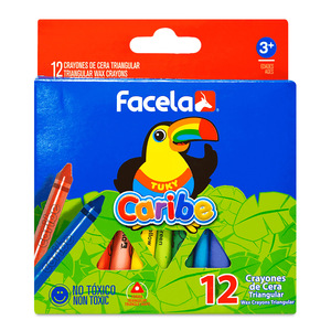 CRAYON DE CERA TRIANGULAR CARIBE 12U CRAYON DE CERA TRIANGULAR CARIBE 12U