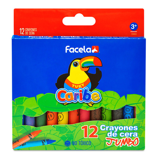 CRAYONES DE CERA JUMBO 12U
