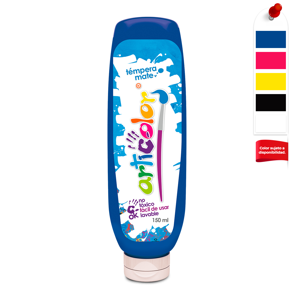 TEMPERA ARTICOLOR MATE AMARILLA 150ML 1U