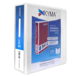 CARPETA 3 P. BLANCA KYMA BRILLANTE, ARILLO O, PANORAMICA CARPETA 3 P. BLANCA KYMA BRILLANTE, ARILLO O, PANORAMICA