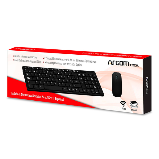 COMBO ARGOM TECLADO Y MOUSE ARG-KB-7436