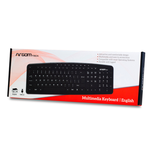 TECLADO MULTIMEDIA EN ESPANOL USB ARGON