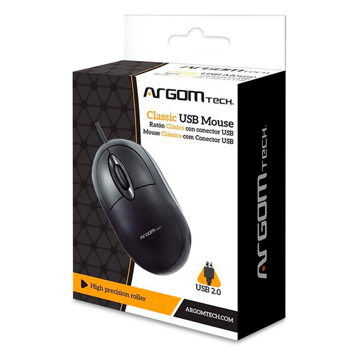 MOUSE ARGOM CLASICO USB ARG-MS-0002