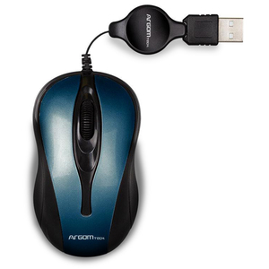 MOUSE USB RETRACTIL AZUL ARGON