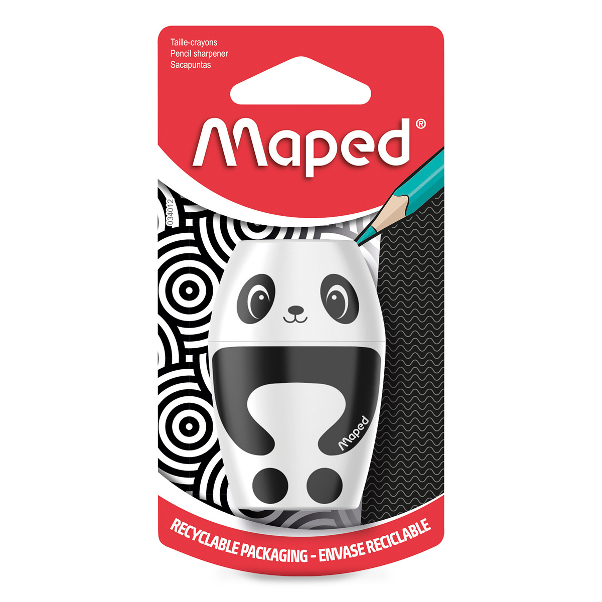 SACAPUNTAS MAPED SHAKKY PANDA 1O 1U