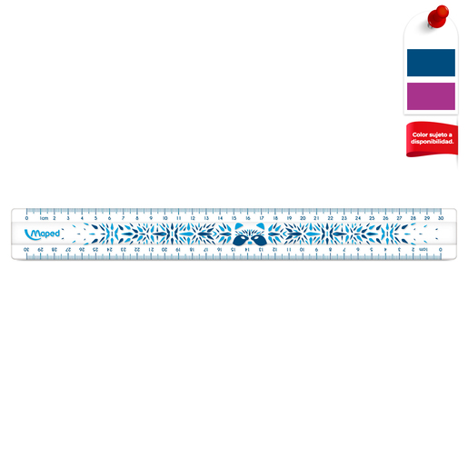 REGLA MAPED 30CM FANCY UNBREAKABLE 1U