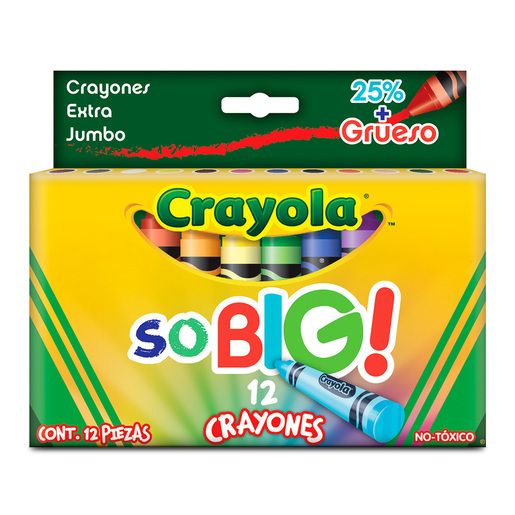 CRAYONES CRAYOLA SUPER JUMBO 12U