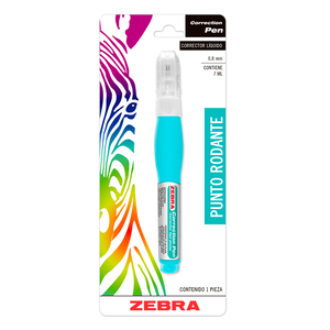 CORRECTOR TIPO PLUMA ZEBRA 0.7MM 1U CORRECTOR TIPO PLUMA ZEBRA 0.7MM 1U