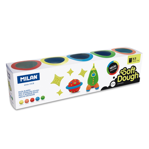 PLASTILINA SOFT GLITTER MILAN 5U