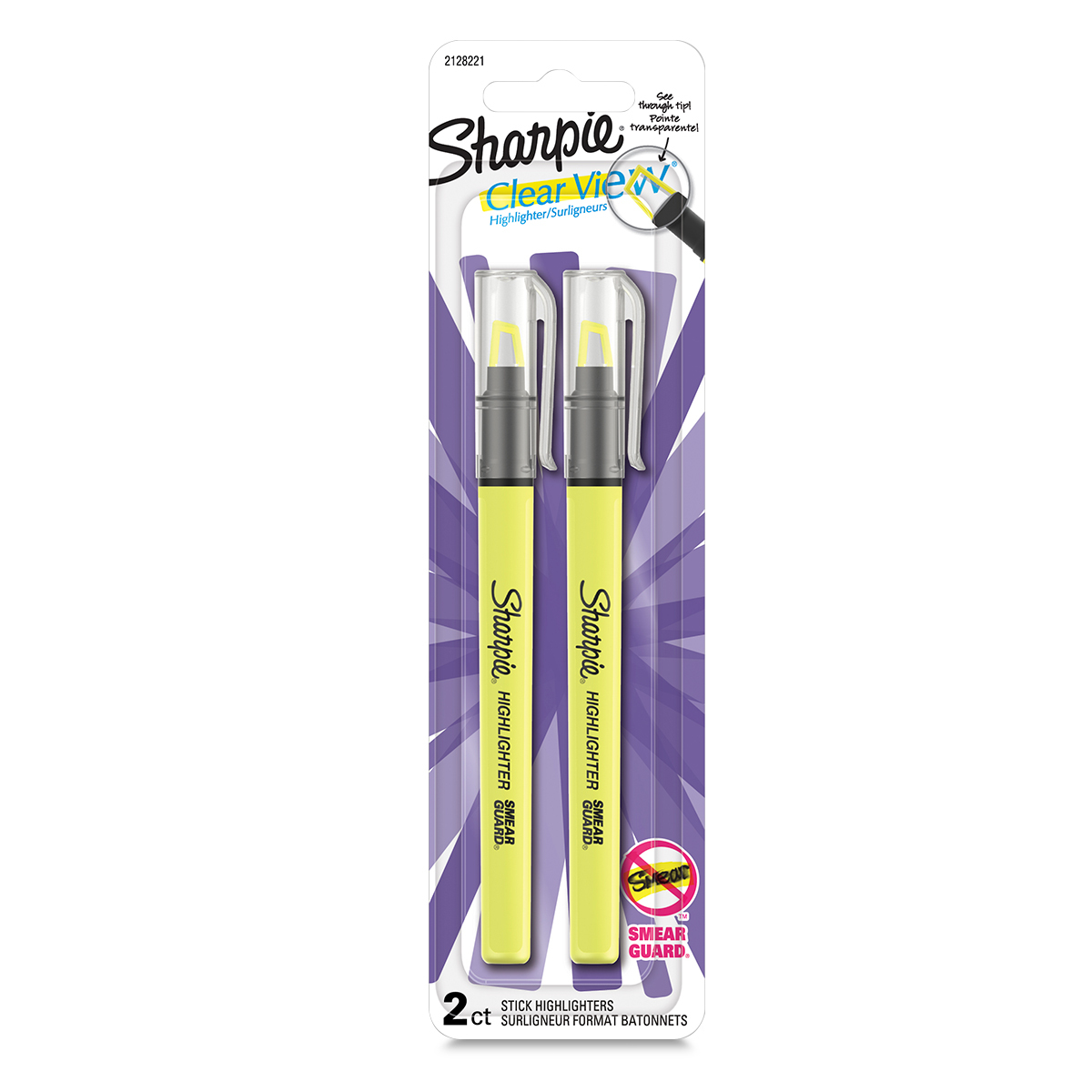 MARCATEXTO SHARPIE CLEAR FINO 2U ( AMARILLO)
