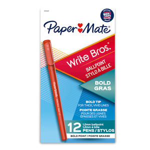 BOLÍGRAFO PAPER MATE ROJO 1.2MM 12U ESTILO WRITE