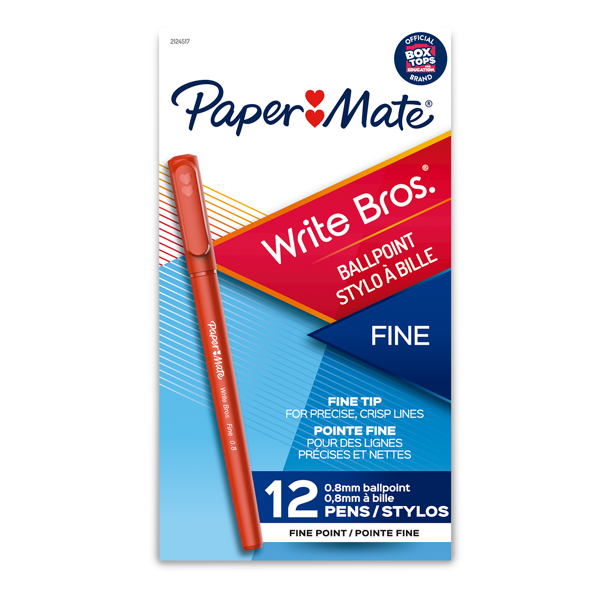 BOLIGRAFO PAPER MATE ROJO 0.8MM 12U (ESTILO WRITE BROS)