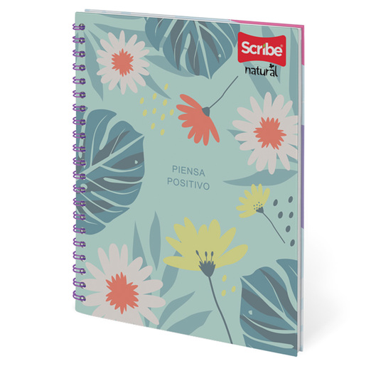 CUADERNO ESPIRAL RAYA SCRIBE  (NATURAL, 200 HOJAS)