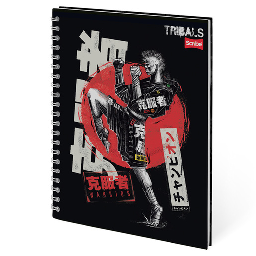 CUADERNO ESPIRAL SCRIBE RAYA (TRIBALS, 150H)