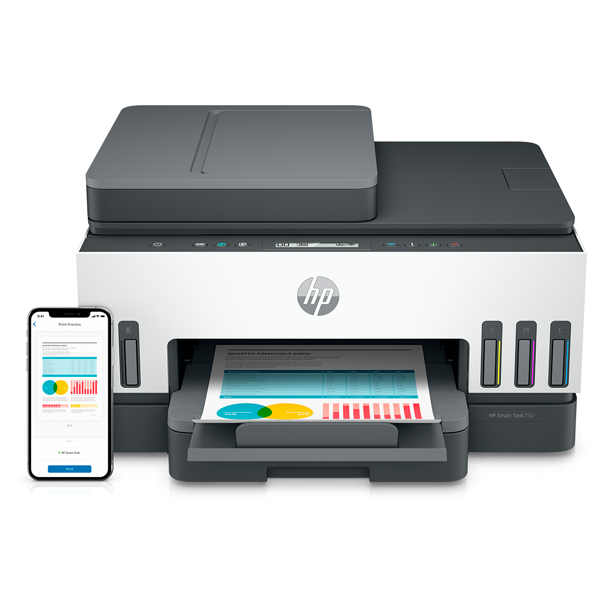 IMPRESORA MULTIFUNCIONAL HP 750 TANQUE DE TINTA (IMPRIME, COPIA Y ESCANEA)