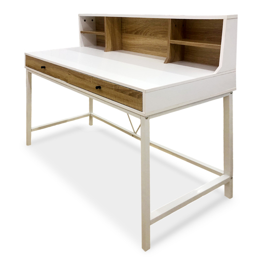 ESCRITORIO PERSONAL GAMMA CON REPISA COLOR BLANCO MODUTEC