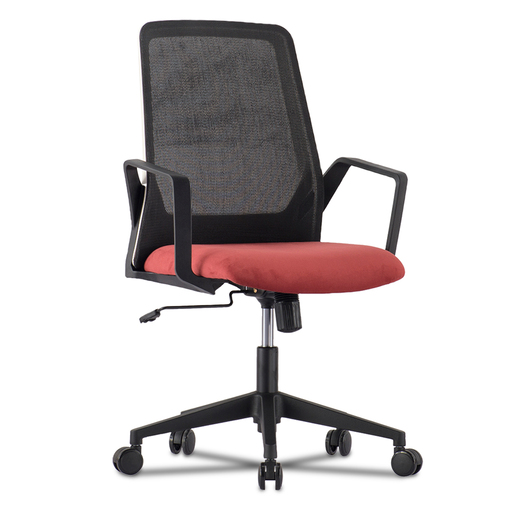 SILLA SECRETARIAL DE MESH COLOR NEGRO Y CORINTO 4TUNE