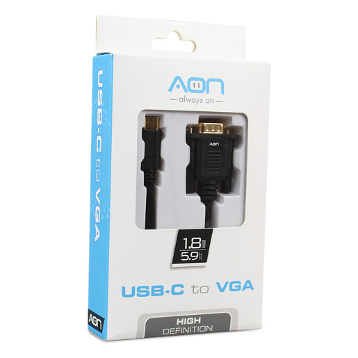 ADAPTADOR USB C A VGA MARCA MARCA AON