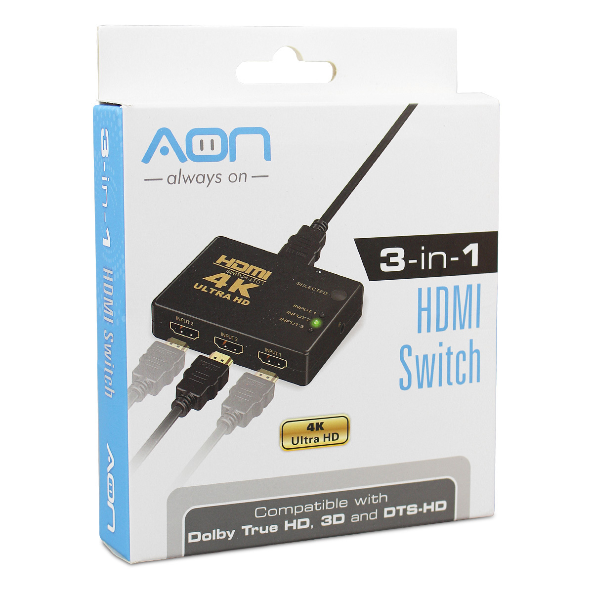 REPETIDOR AON CAJA 3 EN 1 HDMI AO-AD-2001