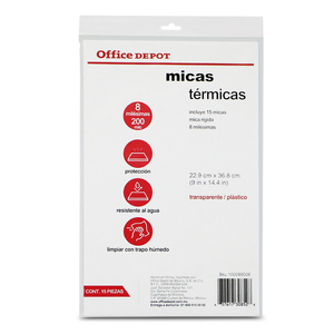 MICA OFFICE DEPOT LEGAL 15U 8 MILESIMAS, RIGIDA MICA OFFICE DEPOT LEGAL 15U 8 MILESIMAS, RIGIDA