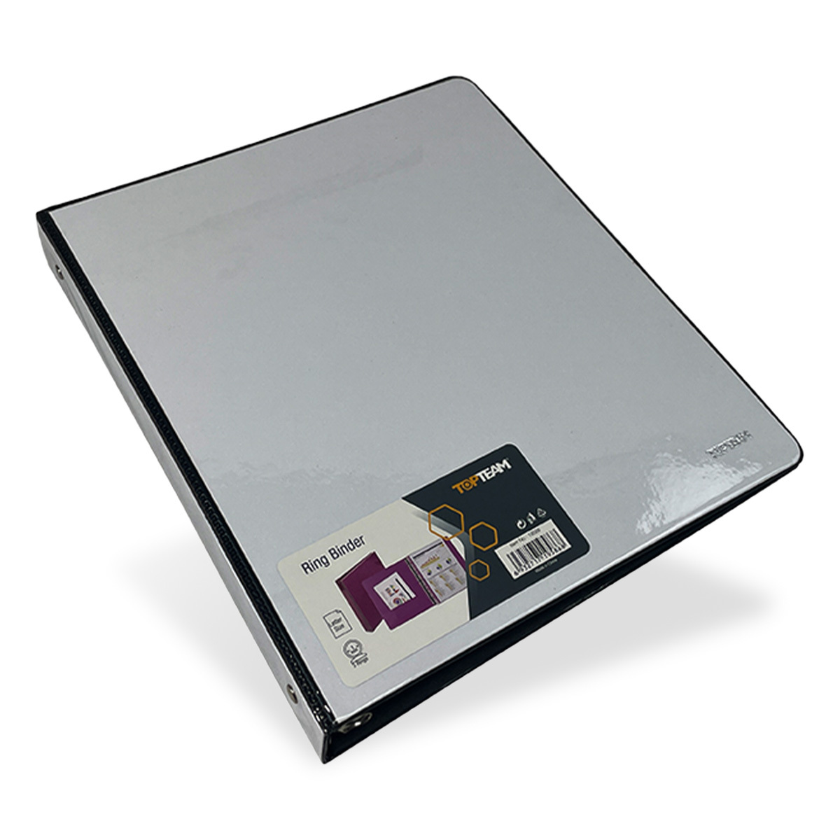 CARPETA 1  GLITTER BLANCO